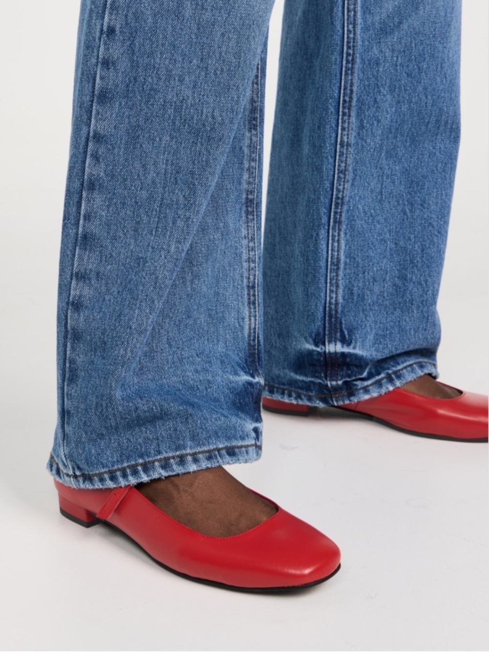 Alohas Ballet Flats Por Do Sol in Red